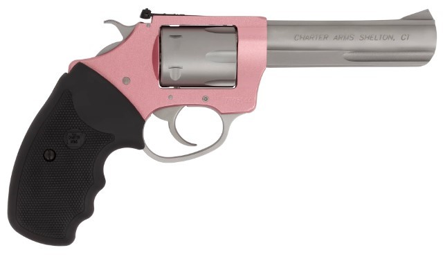 CHARTER ARMS THE PINK LADY .22 LR ALUMINUM 8 SHOT 4.2IN ADJUSTABLE STANDARD PINK STAINLESS STEEL 52232 - Smith Savings Week